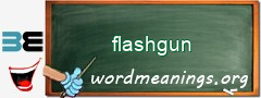 WordMeaning blackboard for flashgun